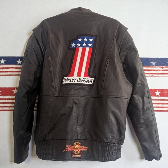 Harley-Davidson Other - Vintage Harley-Davidson Riders Club Genuine Leather Jacket | XL